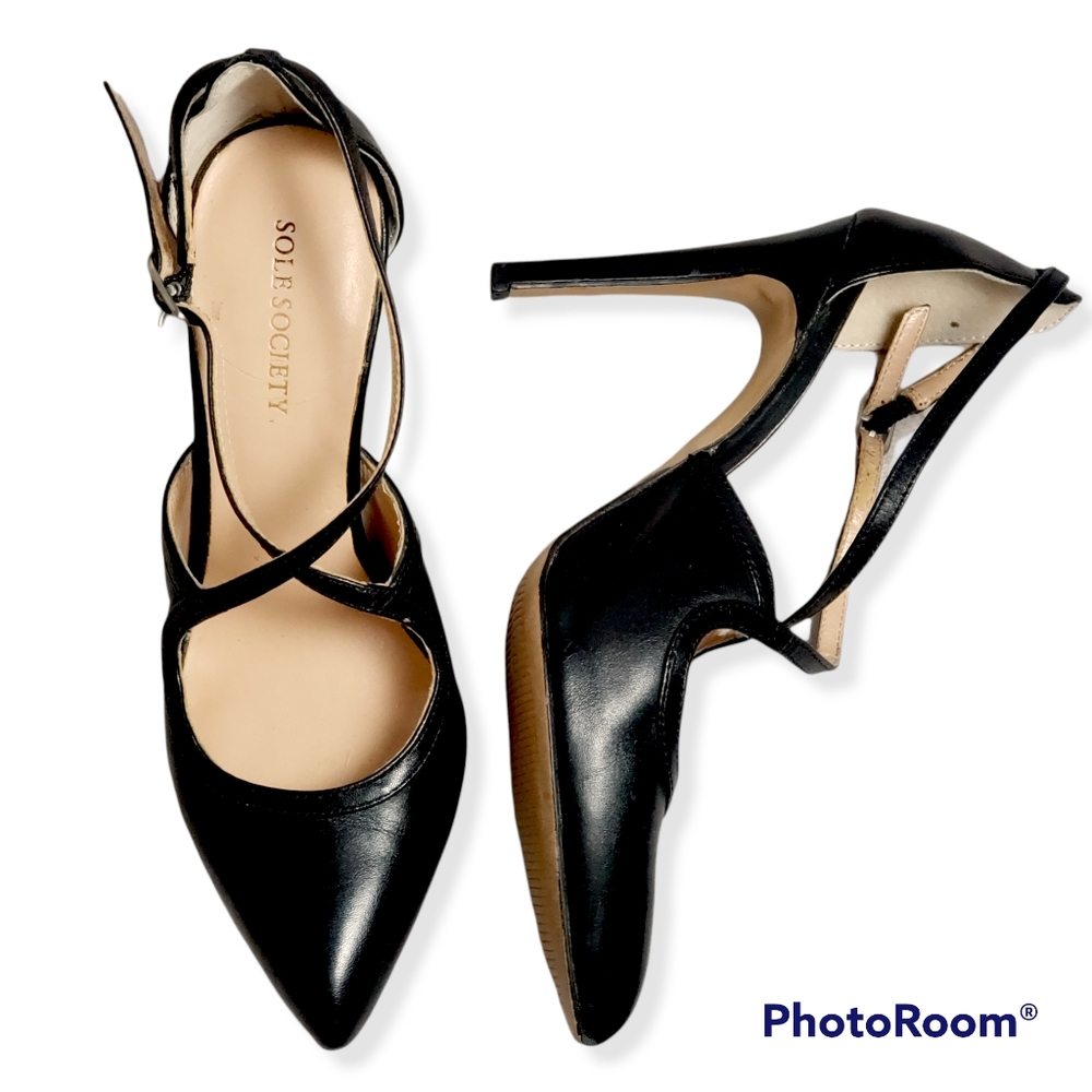 Sole Society "Karenza" strappy heels, Size 5